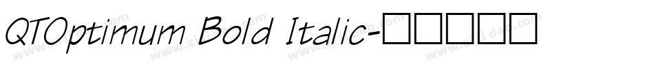 QTOptimum Bold Italic字体转换